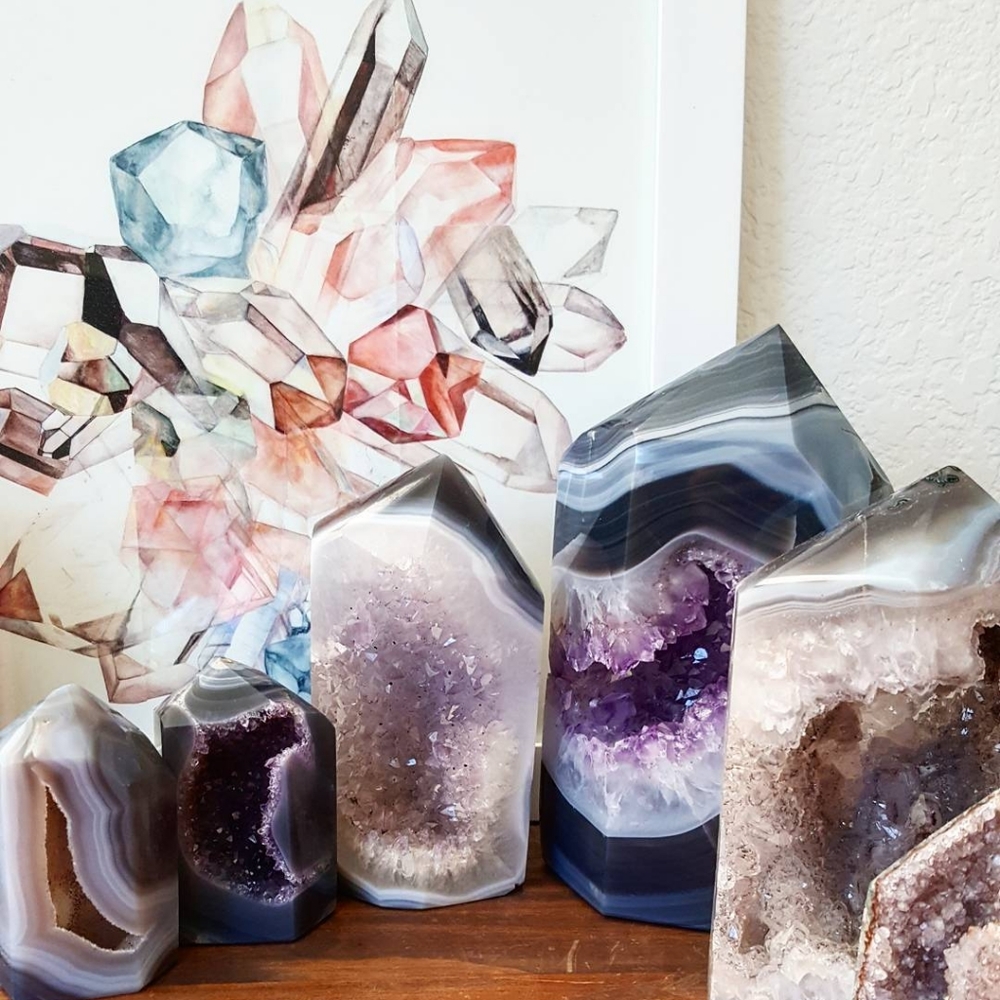 Framed Crystal Print by Peach Orb